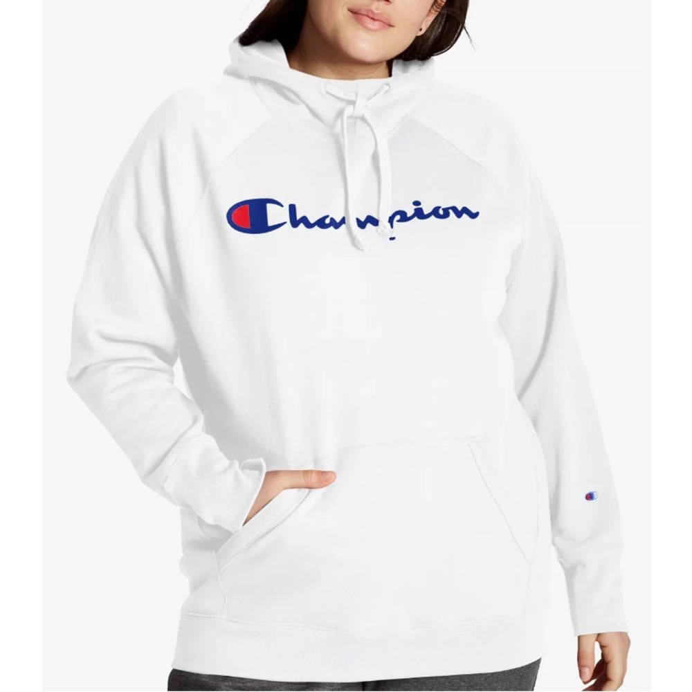 Champion white hoodie sweatshirt 1x